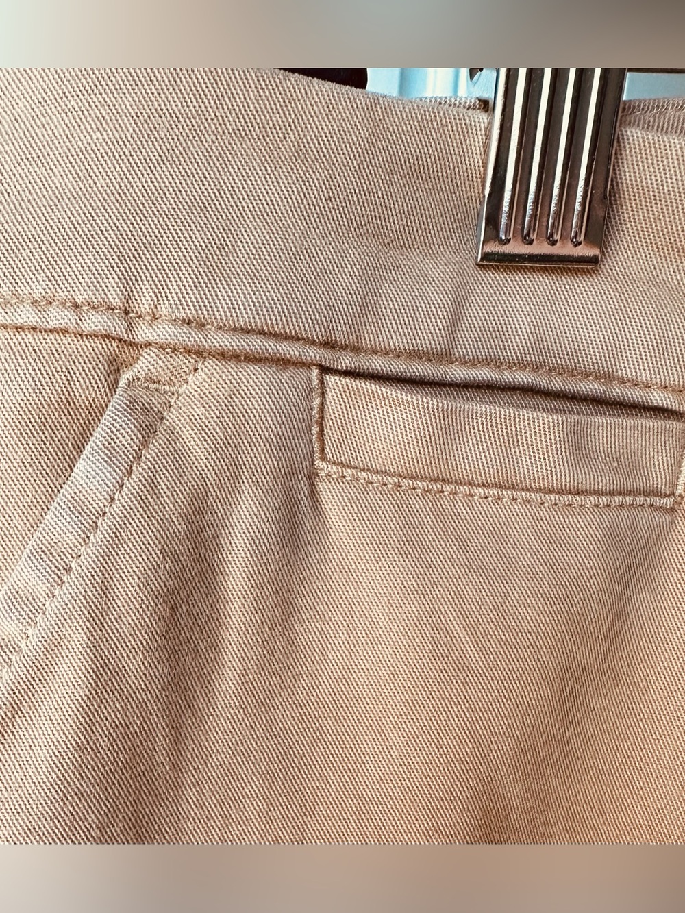 Garnet Hill Cropped Wide Leg Chinos Sz 10 Rich Brown NWT - Picture 5 of 10
